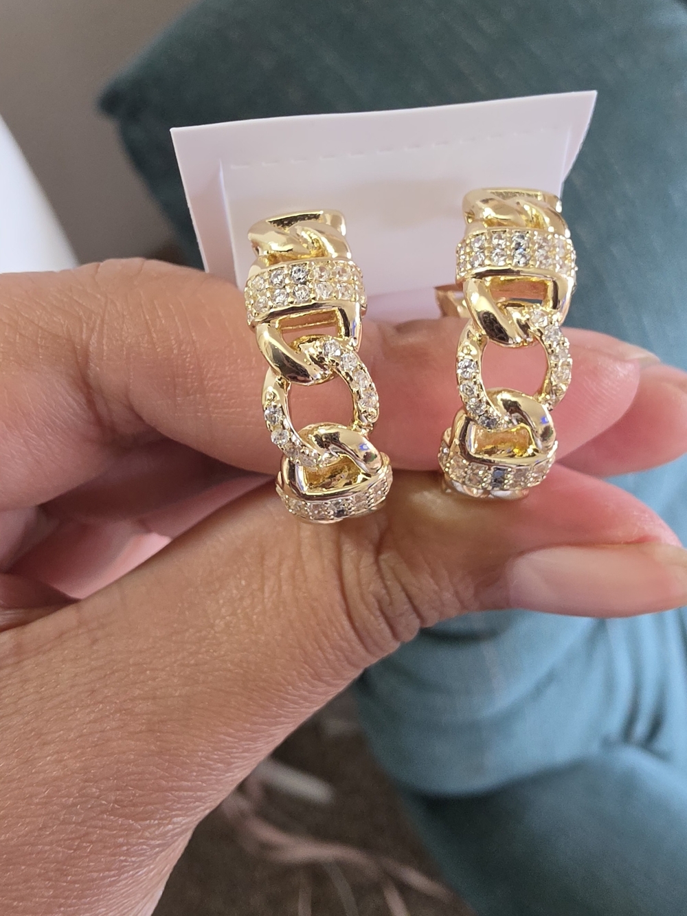 Arracadas Medianas Oro Laminado 14k